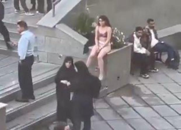 Iran arrests female university student who stripped to her underwear in protest over dress code enforcement