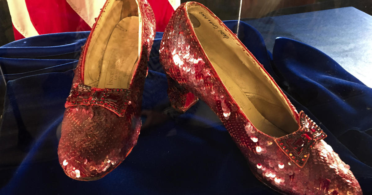 Judy Garland's "Wizard of Oz" ruby slippers up for auction 19 years after they were stolen