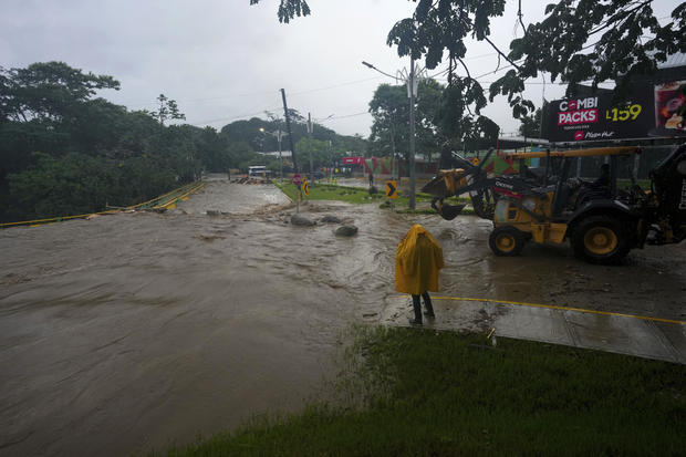 Sara downgraded to tropical depression after making landfall in Belize, expected to weaken further