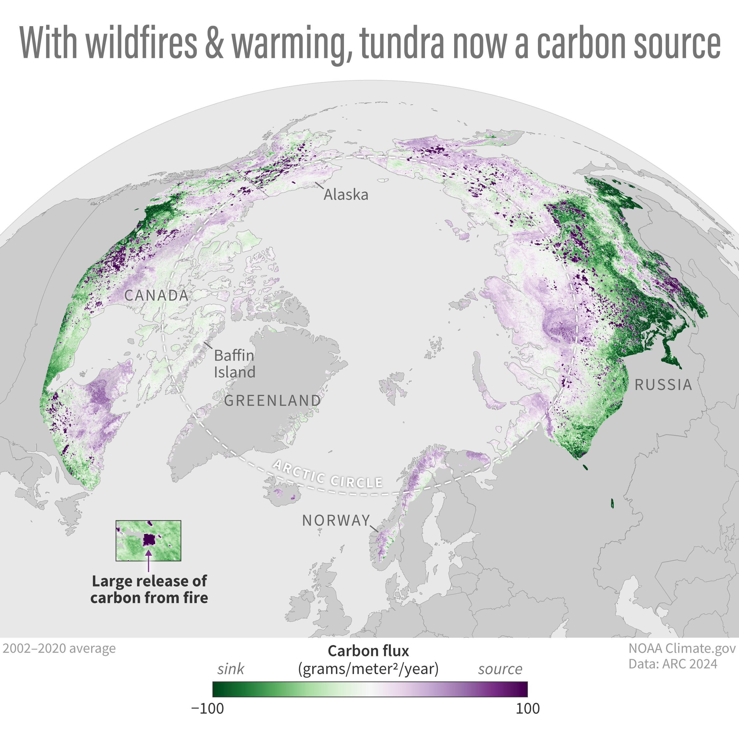 Arctic tundra becoming a source of carbon dioxide emissions, NOAA warns