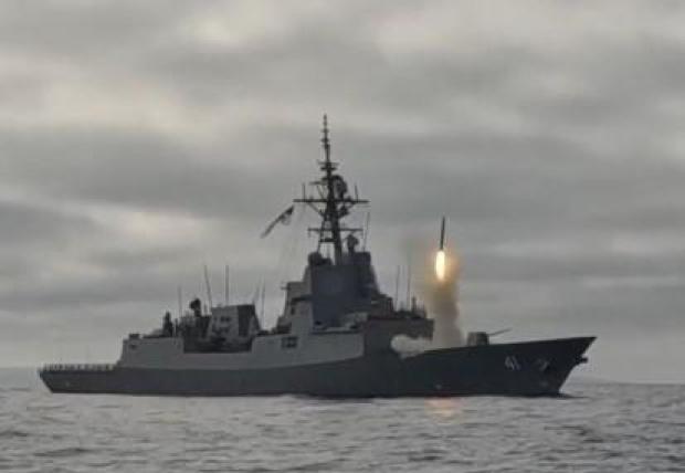 Australian warship test-fires Tomahawk missile off U.S. coast: "Major milestone"