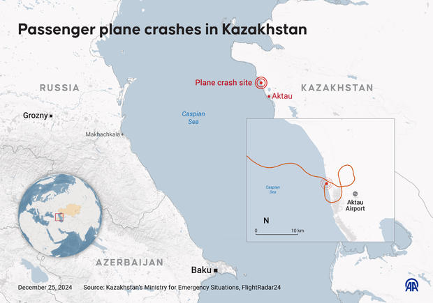 Azerbaijan Airlines plane crash in Kazakhstan "does not look like" bird strike as Russia suggested, experts say