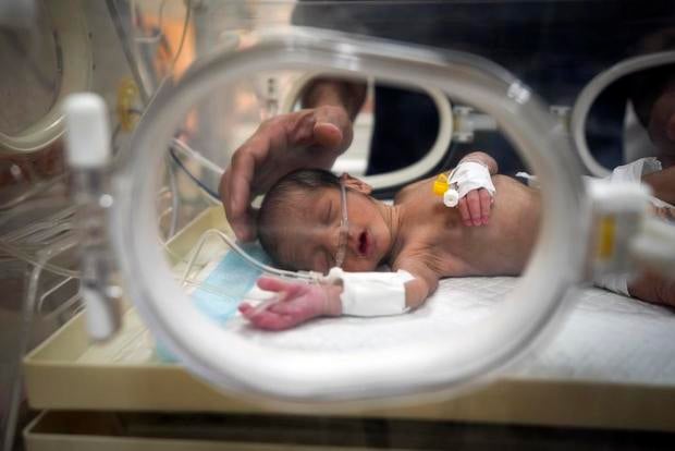 Gaza babies struggle with hypothermia as temperatures drop and war continues around them