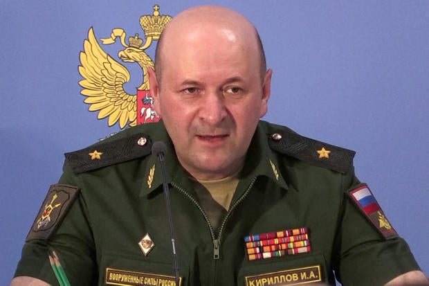 General Igor Kirillov, head of Russia's nuclear and chemical forces, killed in Moscow blast claimed by Ukraine