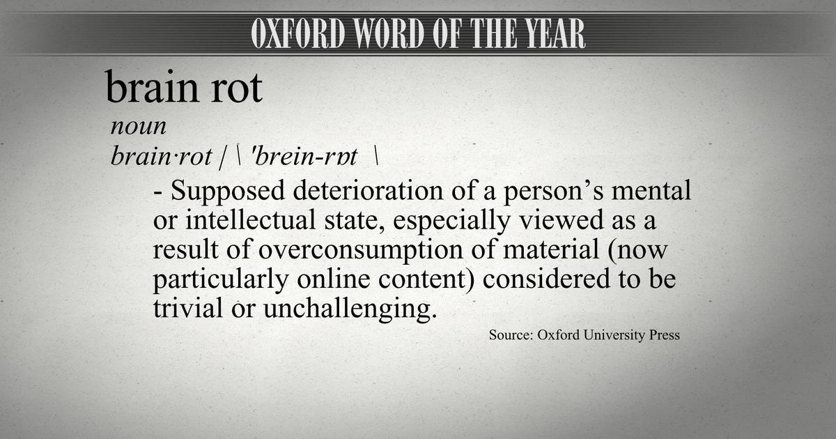 Oxford names "brain rot" as 2024 Word of the Year