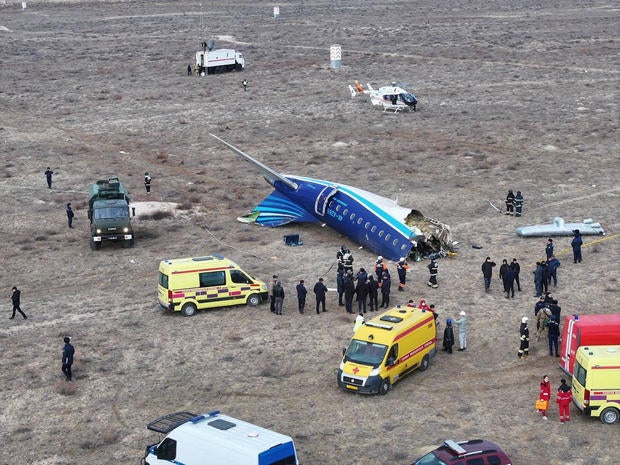 Plane crash in Kazakhstan left dozens dead but roughly half of those on board survived, officials say