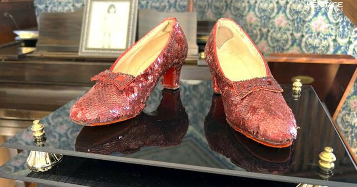 Storied pair of ruby slippers worn in "The Wizard of Oz" up for auction