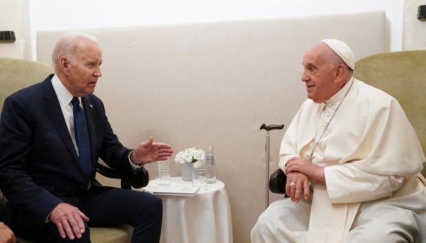 Biden awards Pope Francis the Presidential Medal of Freedom with distinction