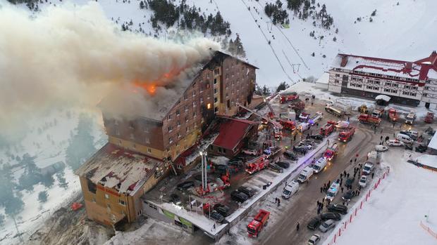 Fire tears through Turkey ski resort hotel, killing at least 66 people and injuring dozens more