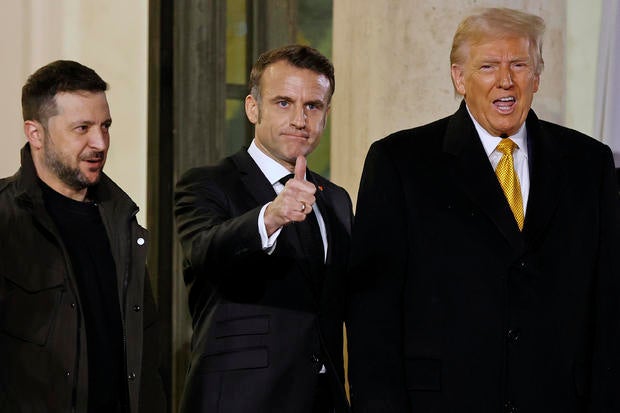 France's President Macron says Europe must "wake up" to defend itself as Trump returns