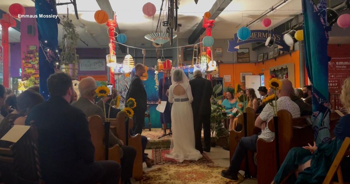 Inside a U.K. couple's "secondhand wedding"