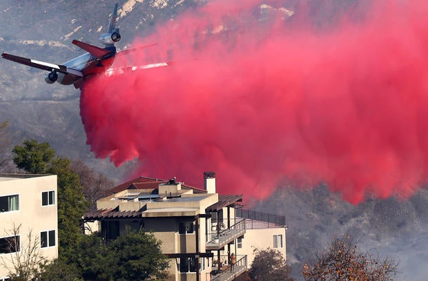 What is the pink fire retardant being dropped on L.A. wildfires? Here's what to know.