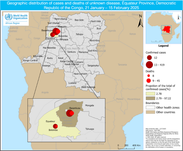 Congo mystery disease "investigation deepens" as deadly, unidentified illness spreads, WHO says