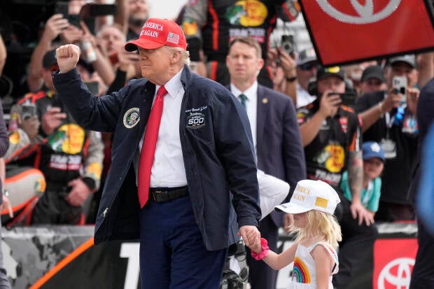 Trump attends NASCAR's Daytona 500 for the second time as president