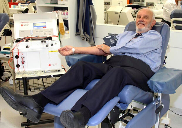 James Harrison, credited with saving 2.4 million babies via blood plasma donations, dies at 88