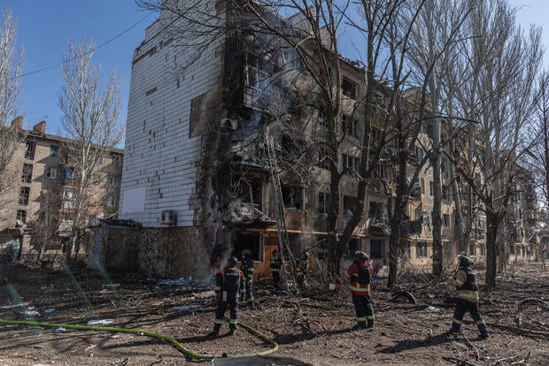 Russian aerial bombardment hit Ukrainian city of Kostiantynivka 