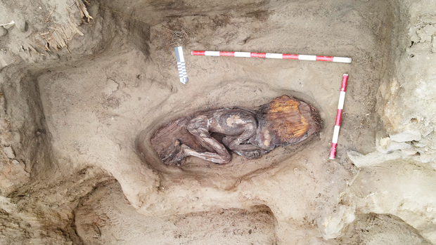 Remains of "elite woman" who died 5,000 years ago discovered at site of former garbage dump in Peru
