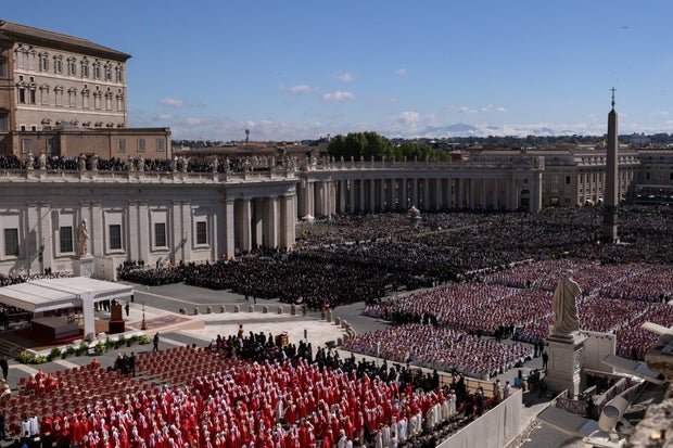 See photos of Pope Francis' funeral and procession as pontiff is laid to rest