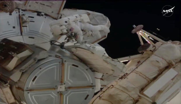 Astronaut Anne McClain joins all-female spacewalk — 6 years after missing out over suit sizing issue