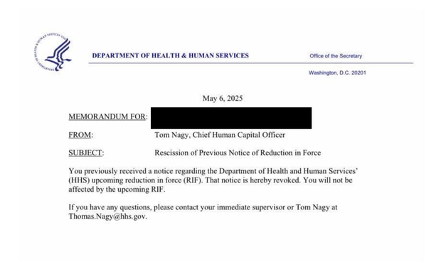 HHS revokes some layoff notices, including to 9/11 program
