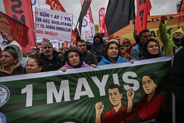 TURKEY-POLITICS-SOCIAL-LABOUR-MAY DAY-DEMO 